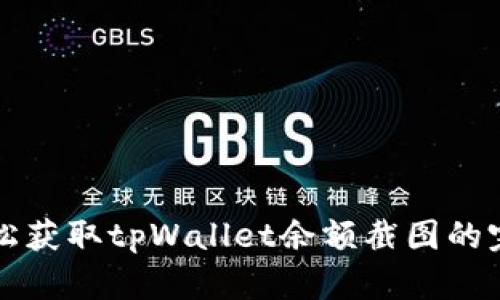如何轻松获取tpWallet余额截图的完整指南